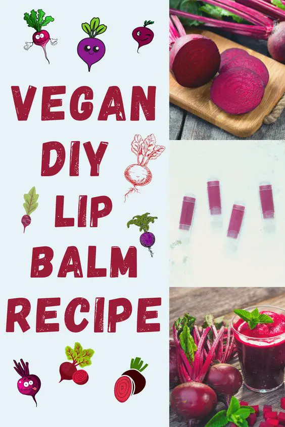 Lip Balm with Beetroot vegan recipes